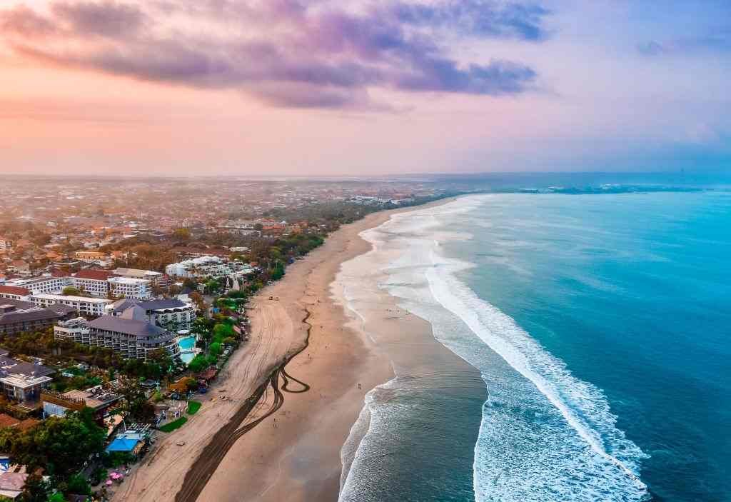 visiting Kuta Beach in Bali