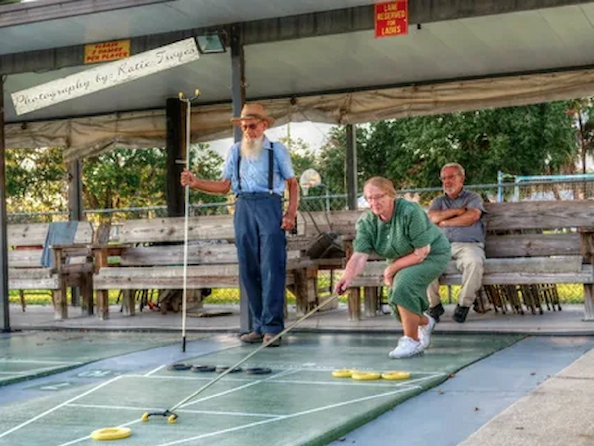 Take In a Game of Shuffleboard