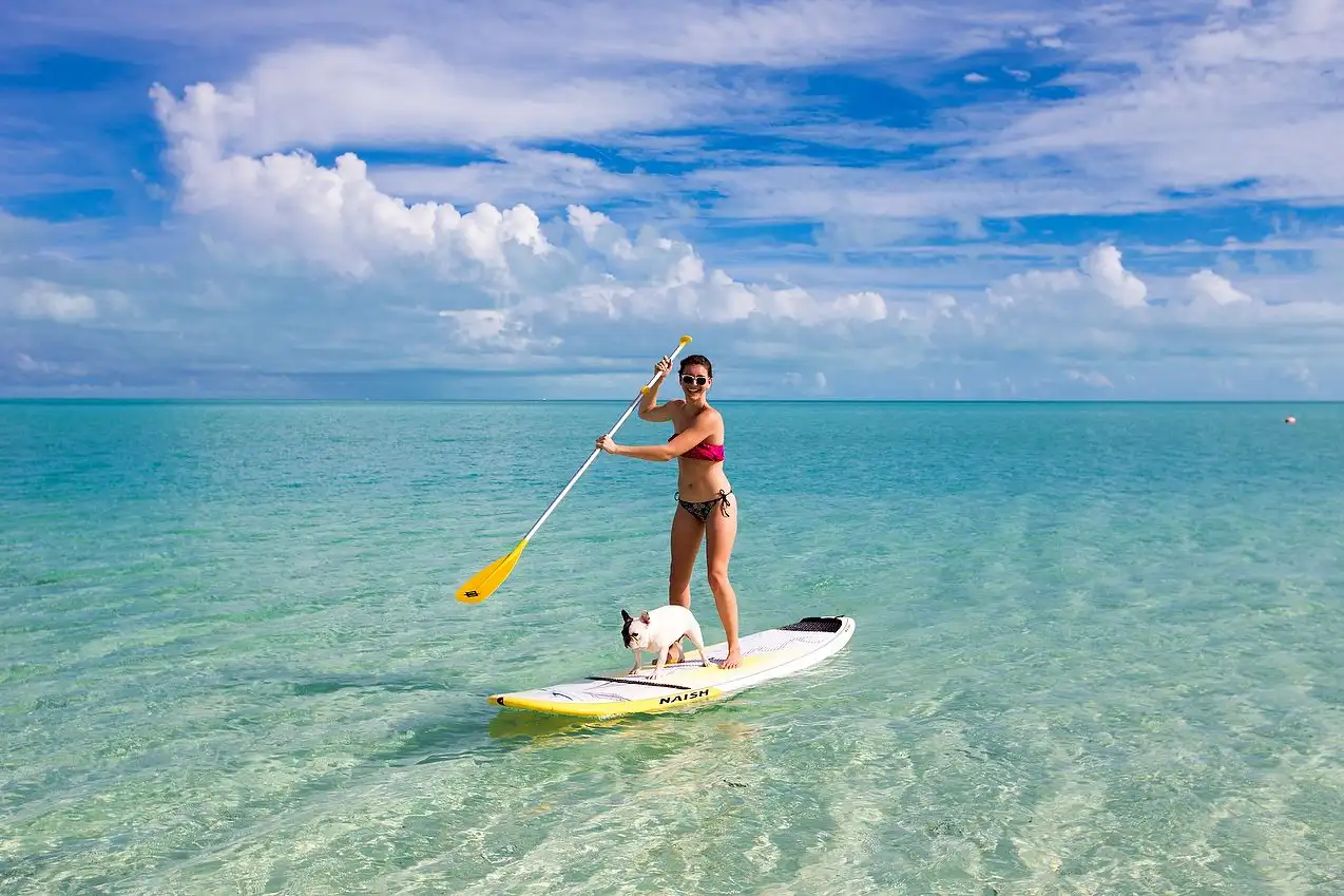 Paddleboard in fiji