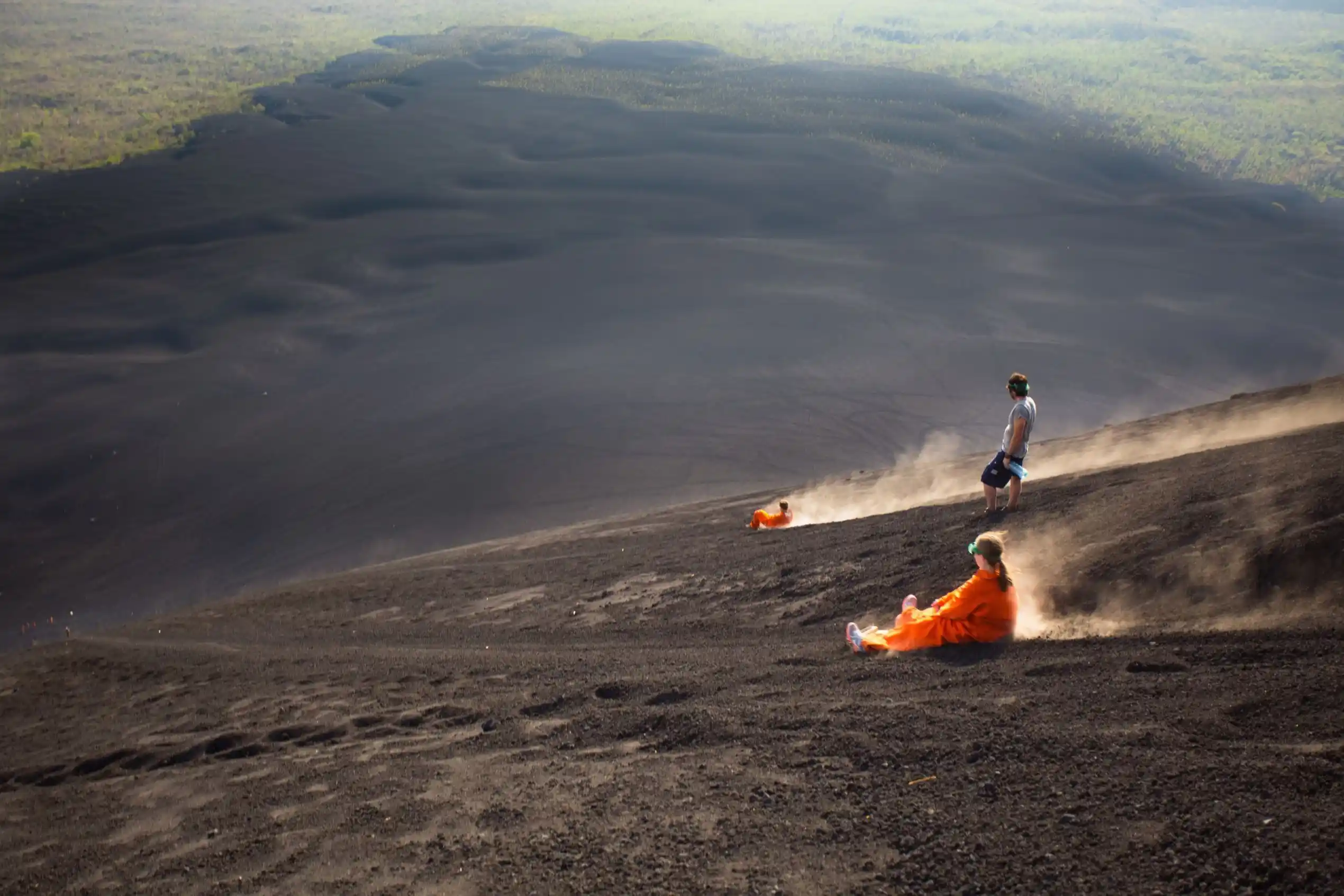 Volcano Boarding, Nicaragua