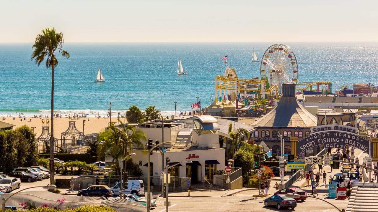 Santa Monica Pier and Venice Beach