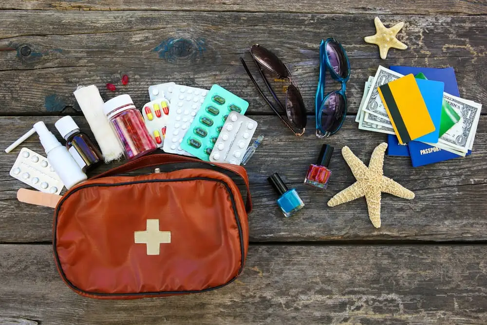 Hygiene Items and Medicines for travel