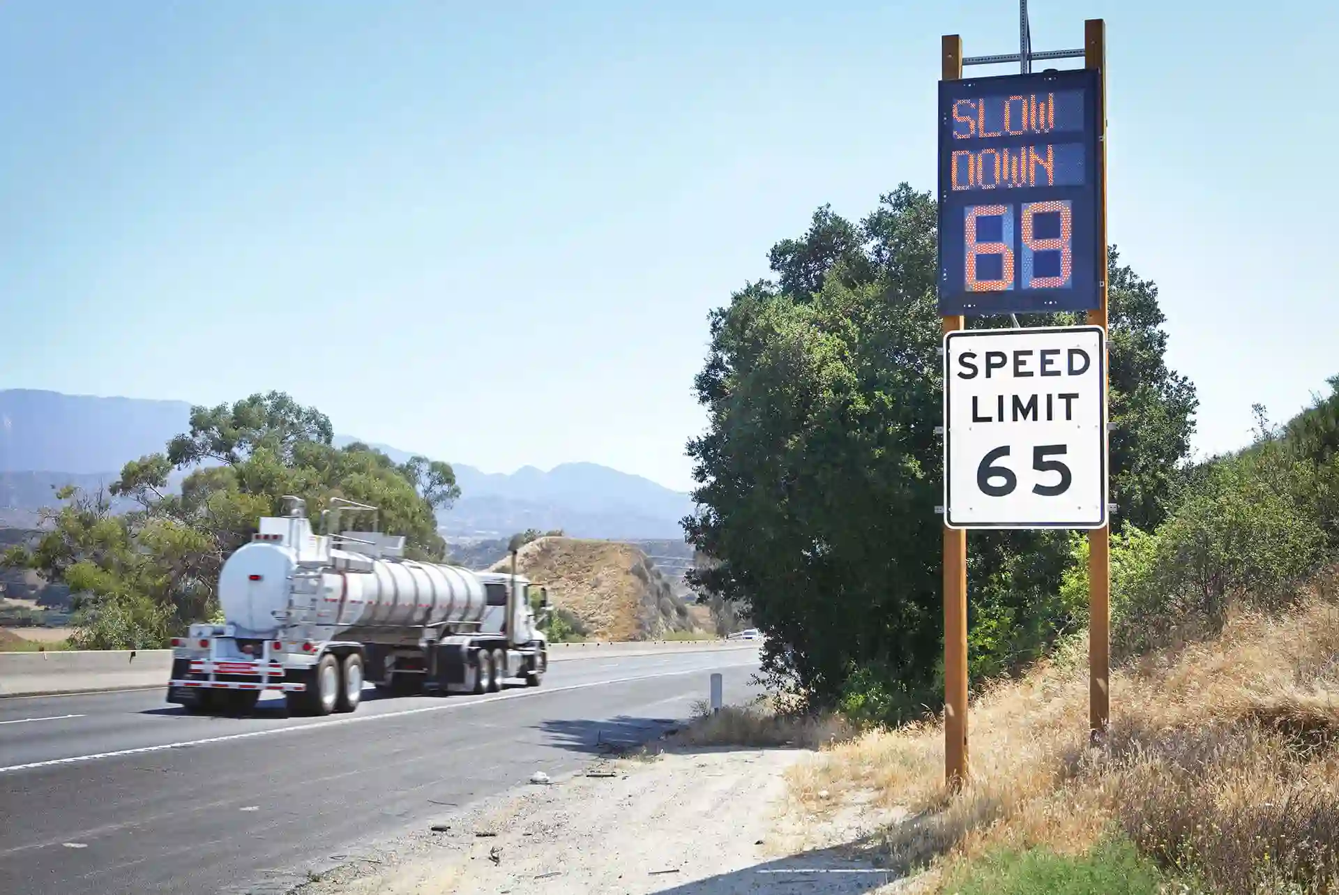 Drive the Truck at the Ideal Speed Limits