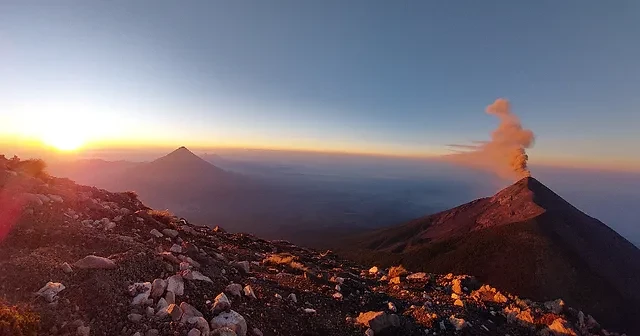 Majestic Acatenango Volcano