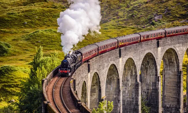 picturesque steamtrain ride