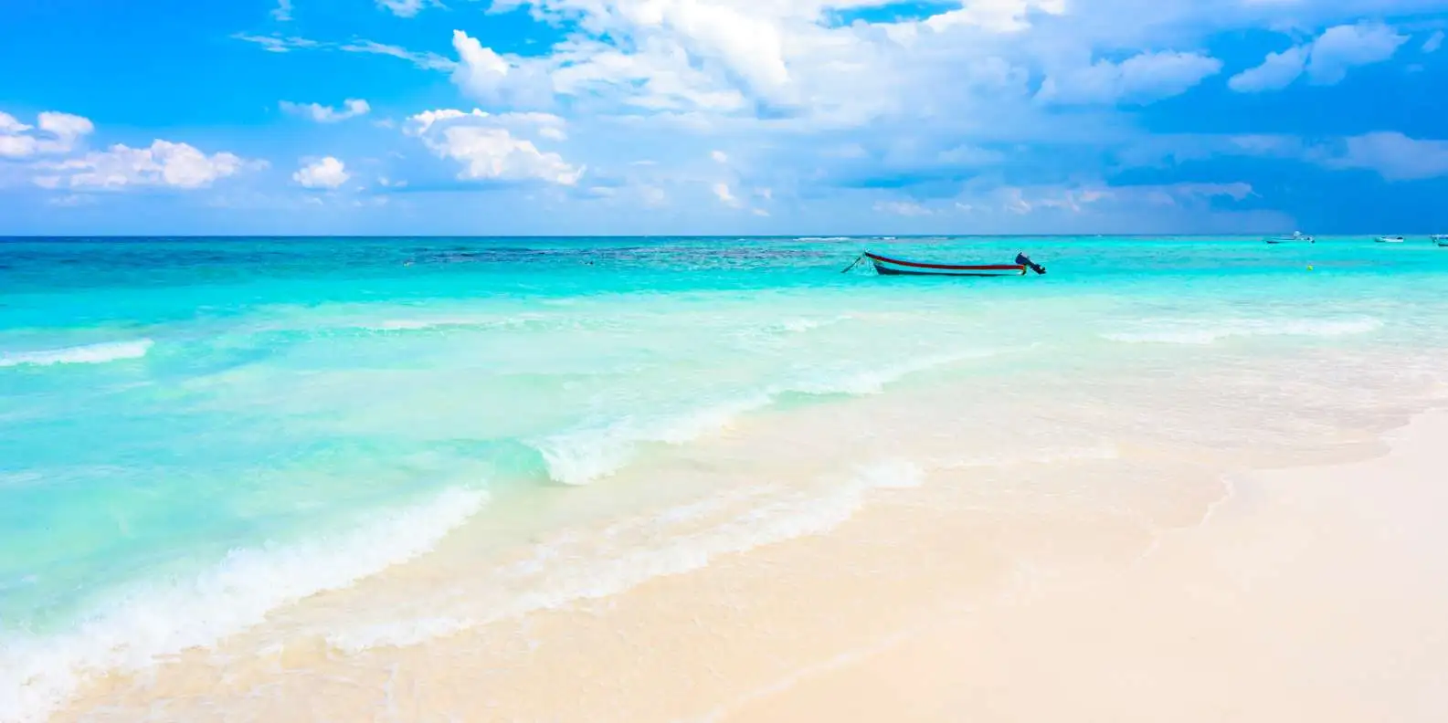 Playa Xpu-Ha beach in Mexico