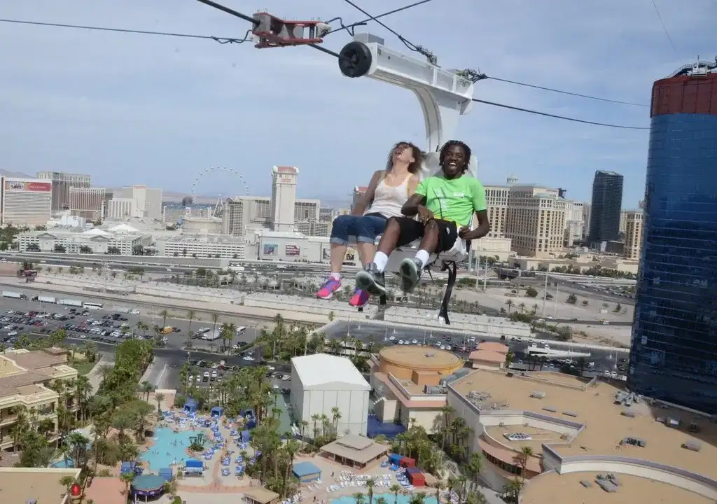 Zip-Lining in Las Vegas