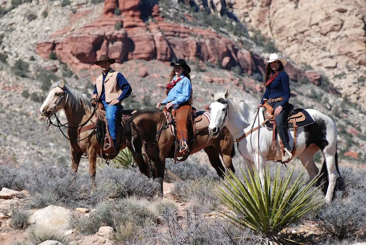 horse ride in Red Rock Canyon in Las Vegas
