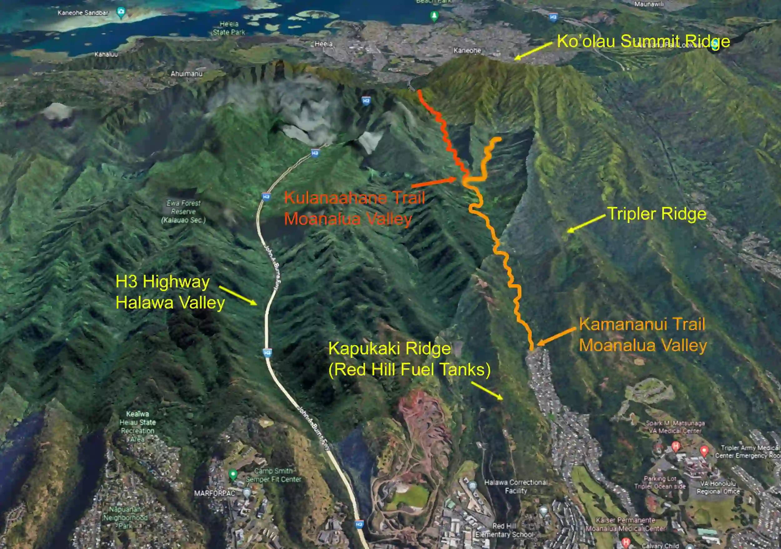How to Avoid Fines at Stairway to Heaven Hawaii? 2 The Moanalua Valley Trail