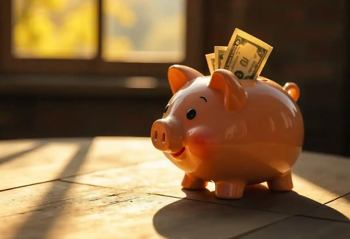 money in piggie bank