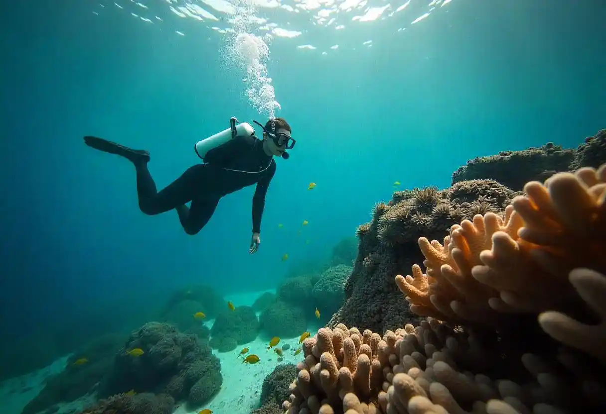 Snorkel coral reefs in the Cayman Islands