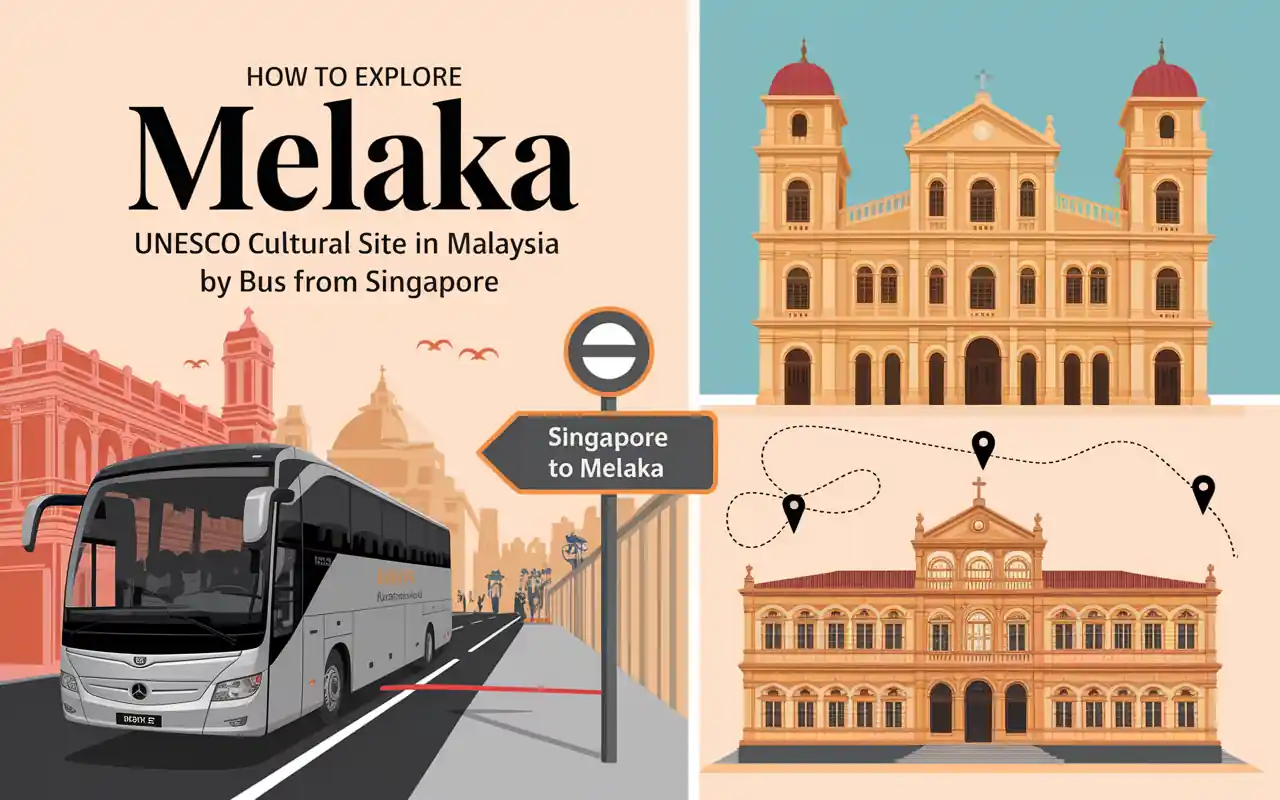 Explore Melaka UNESCO Cultural Site in Malaysia by Bus from Singapore