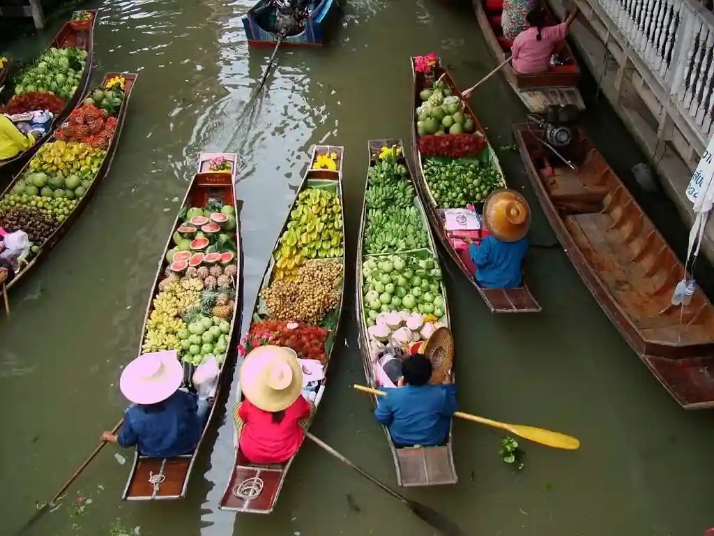 Take a Longtail Boat Through the Floating Markets