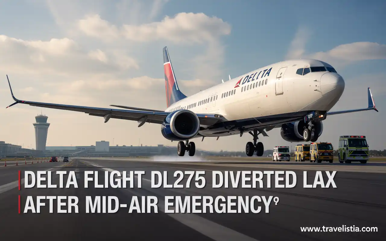 Delta Flight DL275 Diverted LAX After Mid-Air Emergency