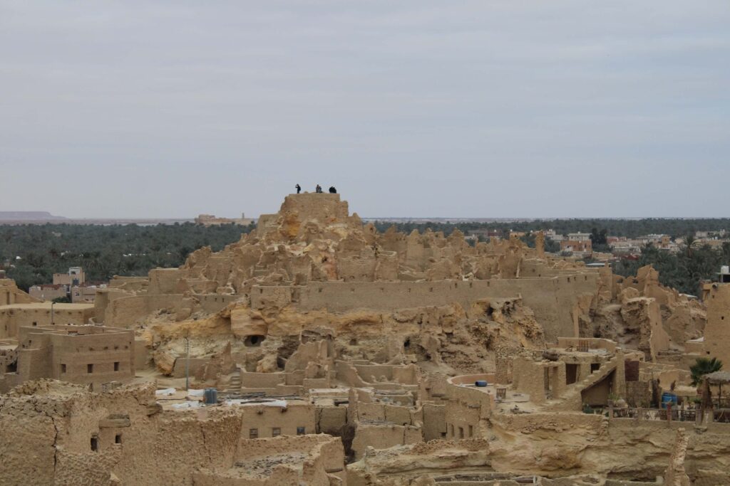 View of Shali Fortress, the ancient citadel of the Siwa Oasis