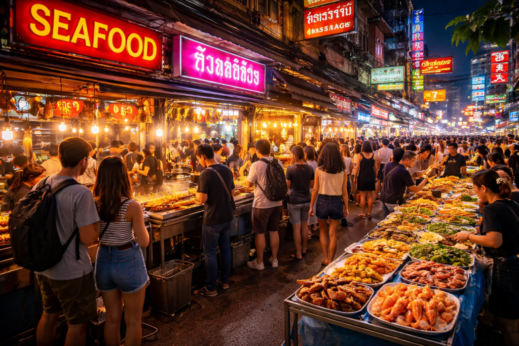 Bangkok Street Food at night