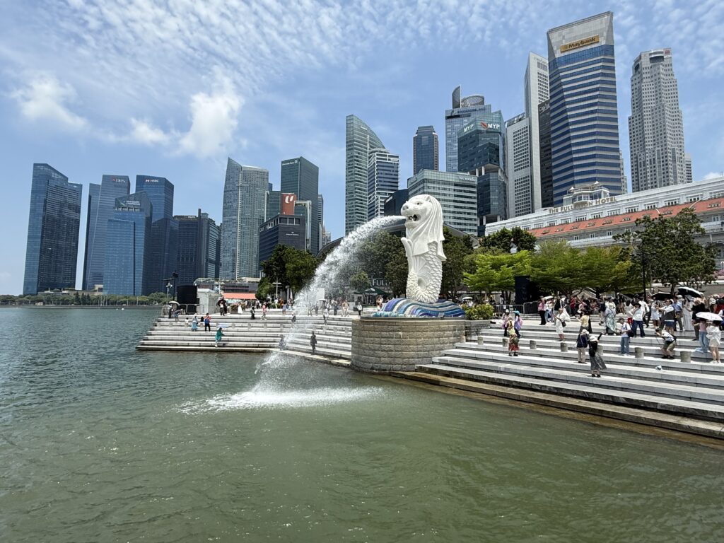Merlion view in Singapore